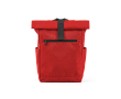 Recycled plastic roll-top backpack for 15.6'' laptop colour red
