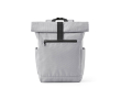 Recycled plastic roll-top backpack for 15.6'' laptop colour grey