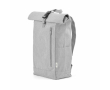 Eco roll-top backpack with reinforced base and front pocket 16 L colour light grey