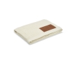 Recycled cotton blanket with patch, 200 g/m2 colour beige
