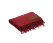 Extrasoft blanket made of RPET with patch, 180 g/m2 colour burgundy