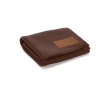 Ecological RPET blanket with customisable patch, 180 g/m2 colour dark brown
