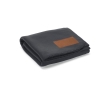 Ecological RPET blanket with customisable patch, 180 g/m2 colour dark grey
