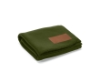 Ecological RPET blanket with customisable patch, 180 g/m2 colour military green