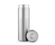 Double-wall recycled stainless steel bottle 500 ml colour silver