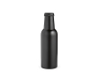 Stainless steel beer bottle style bottle, 350 ml colour black