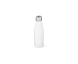 Recycled stainless steel bottle, matte, 400 ml colour white