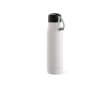 Recycled stainless steel bottle with drawstring, 540 ml colour white