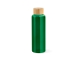 Leak-proof glass bottle with bamboo lid, 490 ml colour green