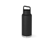 Recycled stainless steel bottle with carabiner, 1.03 L colour black