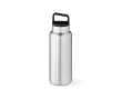 Recycled stainless steel bottle with carabiner, 1.03 L colour silver