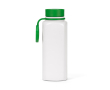 Recycled stainless steel bottle with 360° push-button lid 750 ml colour green