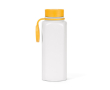 Recycled stainless steel bottle with 360° push-button lid 750 ml colour dark yellow