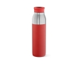 Recycled stainless steel bottle doubles as a cup, 720ml colour red