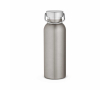 Recycled stainless steel thermal bottle with matte finish 530 ml colour silver