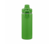 Recycled stainless steel thermal bottle with double lid 500 ml colour green