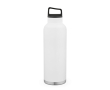 Recycled stainless steel thermal bottle with carry handle 2 L colour white