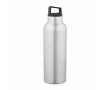 Recycled stainless steel thermal bottle with carry handle 2 L colour silver