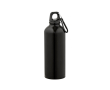 Lightweight recycled stainless steel bottle with shiny finish 510 ml colour black