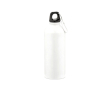 Lightweight recycled stainless steel bottle with shiny finish 510 ml colour white