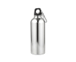 Lightweight recycled stainless steel bottle with shiny finish 510 ml colour silver