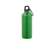 Lightweight recycled stainless steel bottle with shiny finish 510 ml colour green