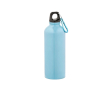 Lightweight recycled stainless steel bottle with shiny finish 510 ml colour light blue