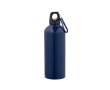 Lightweight recycled stainless steel bottle with shiny finish 510 ml colour navy-blue