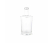 Cylindrical glass bottle with silver leakproof cap 540 ml colour transparent