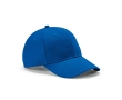 6-panel recycled cotton cap with metal buckle, 280 g/m2 colour blue