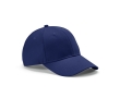 6-panel recycled cotton cap with metal buckle, 280 g/m2 colour navy-blue