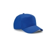 Recycled cotton cap with neck closure, 280 g/m2 colour blue
