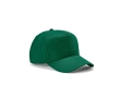 Recycled cotton cap with neck closure, 280 g/m2 colour green