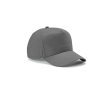 Recycled cotton cap with neck closure, 280 g/m2 colour grey