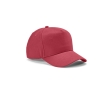 Recycled cotton cap with neck closure, 280 g/m2 colour fuchsia