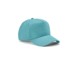 Recycled cotton cap with neck closure, 280 g/m2 colour light blue