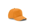 Recycled cotton cap with neck closure, 280 g/m2 colour orange
