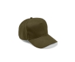Recycled cotton cap with neck closure, 280 g/m2 colour military green