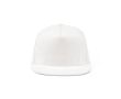 Flat peaked cap made from recycled cotton, 180 g/m2 colour white