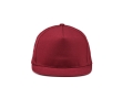Flat peaked cap made from recycled cotton, 180 g/m2 colour burgundy