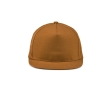 Flat peaked cap made from recycled cotton, 180 g/m2 colour camel
