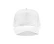 5 panel hat made of recycled cotton, 220 g/m2 colour white