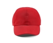 Adjustable 6-panel snapback RPET hat, 110 g/m2 colour red