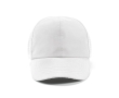 Adjustable 6-panel snapback RPET hat, 110 g/m2 colour white