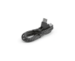 RPET cable with two USB-A and USB-C connectors, 1 m colour black