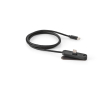 USB-C fast charging cable with integrated phone stand 60W colour black