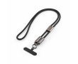 USB-C charging cable with zinc alloy and adjustable phone strap 60W colour black