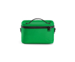 Recycled plastic cool bag with double carry handles 7.5L colour green