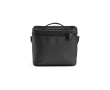 Insulated recycled plastic cool bag with wide opening 10L colour black
