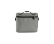 Insulated recycled plastic cool bag with wide opening 10L colour grey